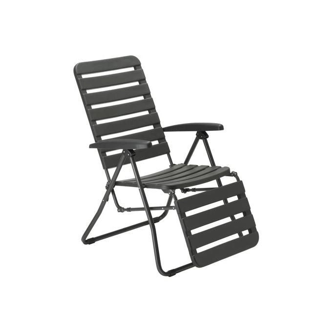 Stiliac 23491 Mary Poltrona Relax Automatica Pieghevole Reclinabile 5 Posizioni Uso Interno Esterno Made in Italy colore Antracite