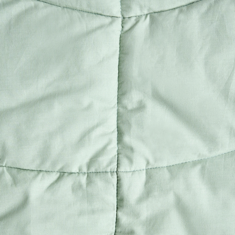 Tappeto per bambini verde chiaro in cotone a forma di foglia trapuntato 110 x 110 cm Accessori per la cameretta dei bambini