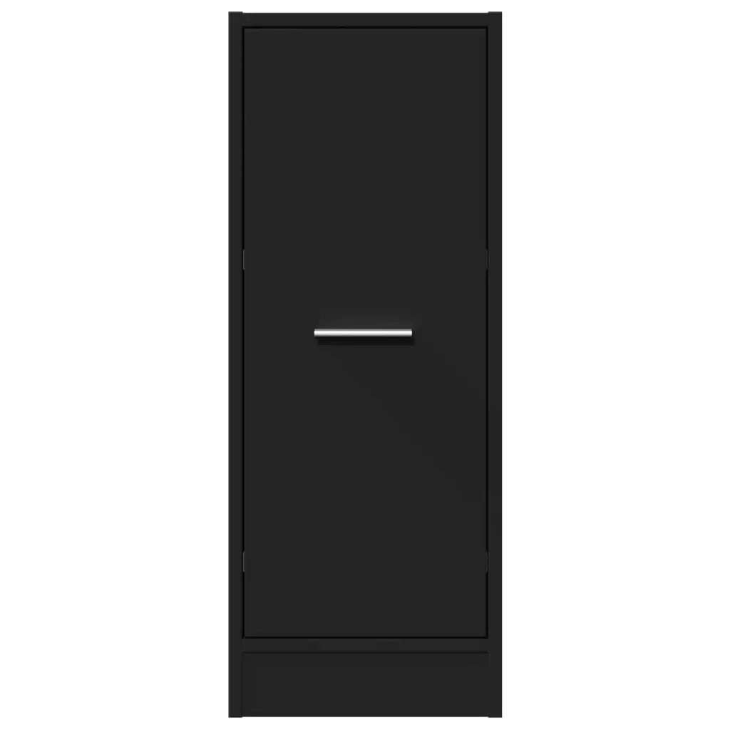vidaXL Armadietto da Farmacia Nero 30x41x77,5 cm in Truciolato