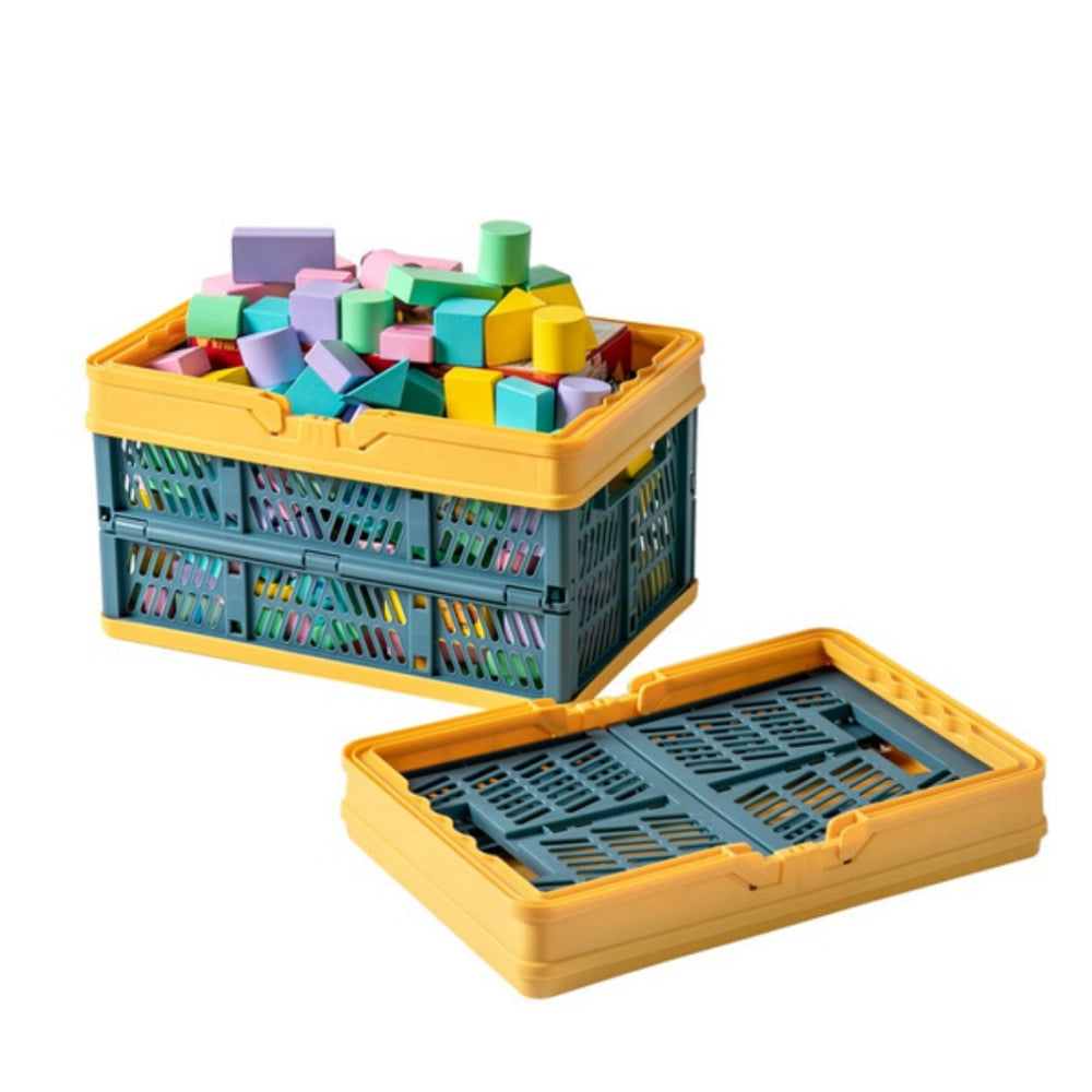 Trade Shop - Cesto Contenitori Cestino Portaoggetti Organizer Cassetta Pieghevole Impilabile -