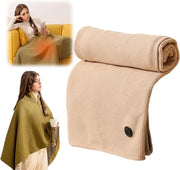 Schiaccia elettrico portatile per donna - coperta elettrica - coperta elettrica 1 persona - coperta elettrica wireless - 3 impostazioni di temperatura - Abrikoos