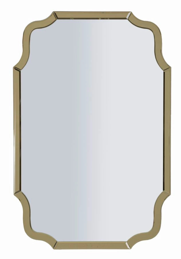 Specchio Da Muro Istanbul Oro Cm 60X1X90 Elegante E Raffinato
