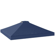 Copertura per gazebo 3x3 m UV50+ impermeabile blu ¨C zephmum ¨C 8 fori di drenaggio