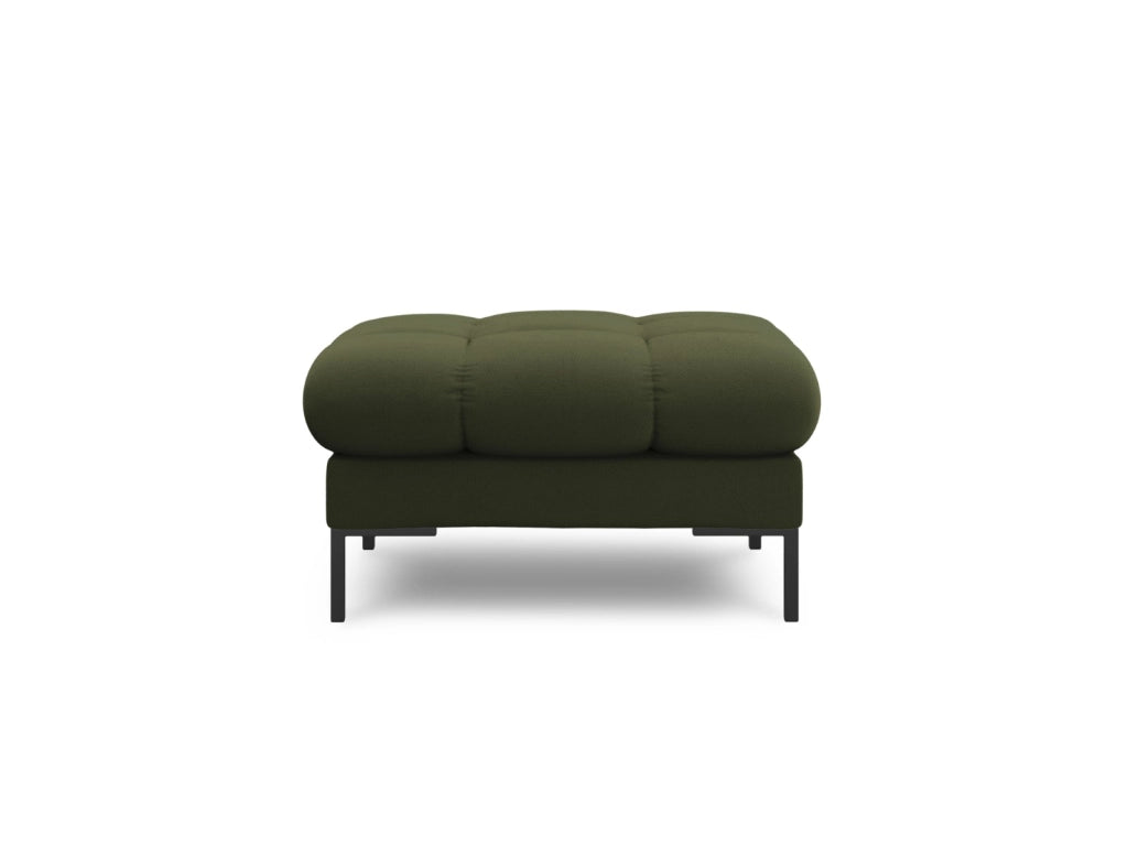 Cosmopolitan Design - Pouf "Bali" in tessuto strutturato verde 