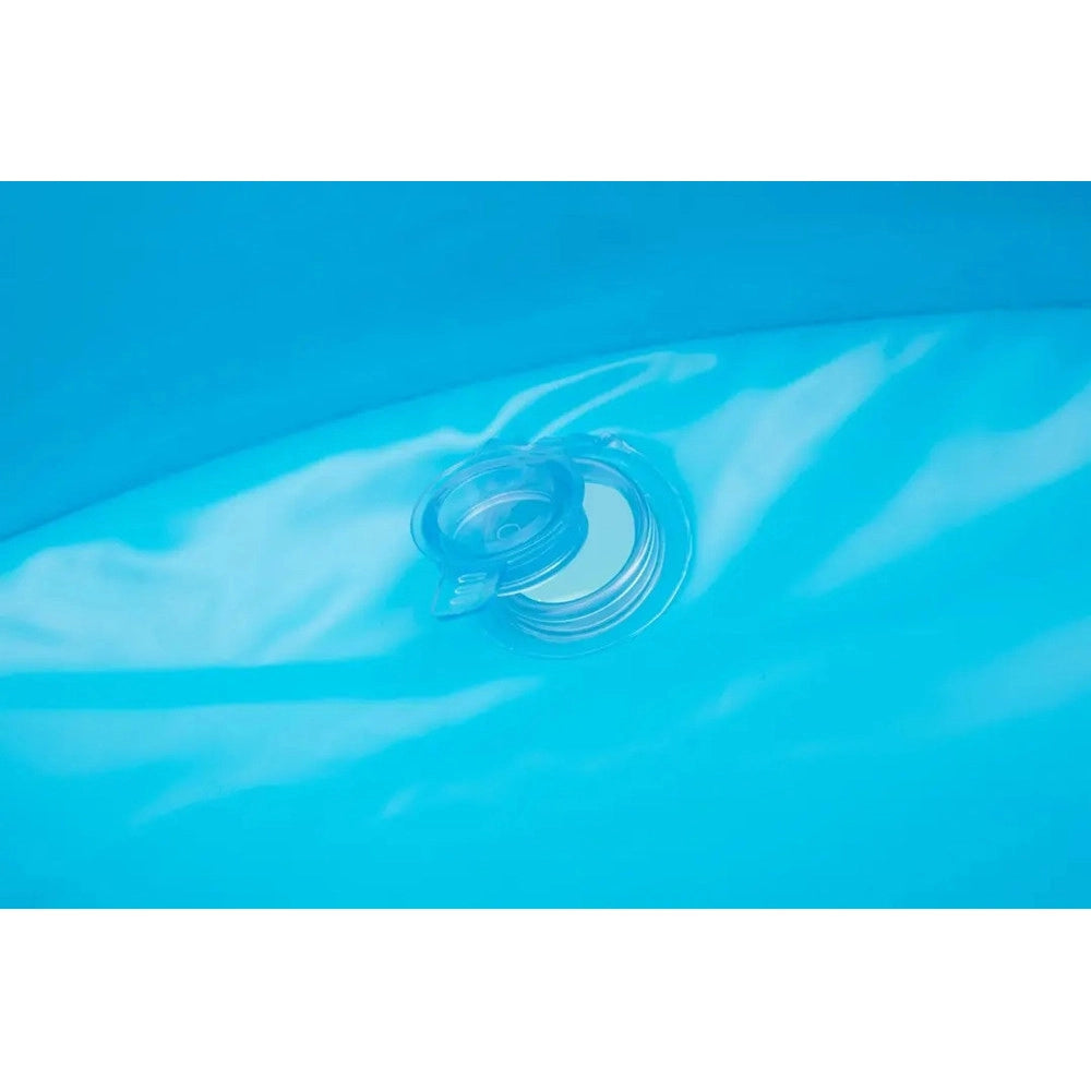 Trade Shop - Piscina Gonfiabile Family Rettangolare A 3 Anelli Decoro Fiori 305x183x56 Cm 54121 -