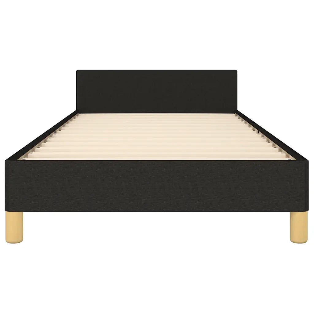Giroletto senza Materasso-Struttura Letto Nero 100x200 cm in Tessuto 729519