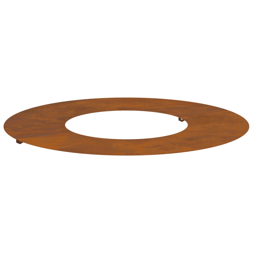 Fioriera in Acciaio Corten Acciaio Corten Grande Intarsi Decorativi