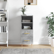 Credenza-Buffet-Armadio da cucina Grigio Cemento 34,5x34x90 cm in Legno Multistrato 630922
