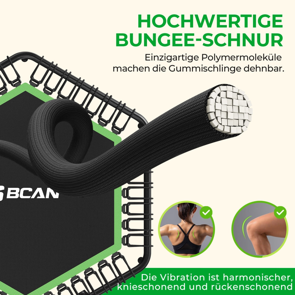 Trampolino Fitness per Adulti ¨C zephmum ¨C Grigio, ? 122 cm