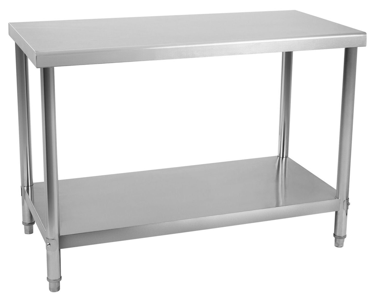 Tavolo da lavoro professionale in acciaio inox con gambe regolabili 100 x 70 cm 3614081