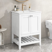 Mobile Sottolavabo con Lavabo Integrato ¨C Minimal ¨C Bianco 60cm