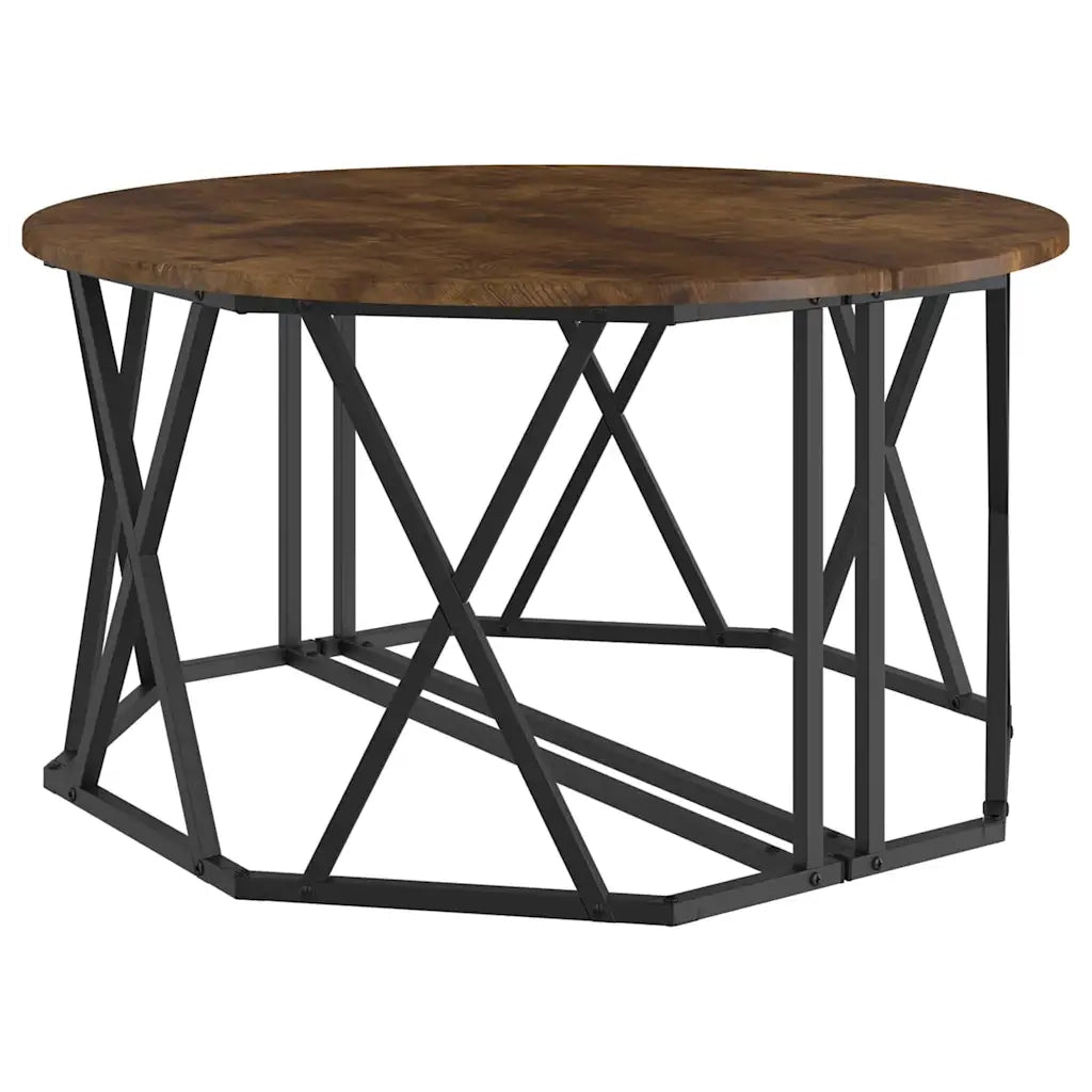 Tavolino da salotto Rovere fumé 80 x 80 x 42 cm 868251