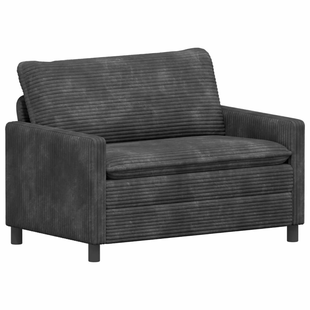 Set di divani 2 pcs Grigio Scuro Poliestere