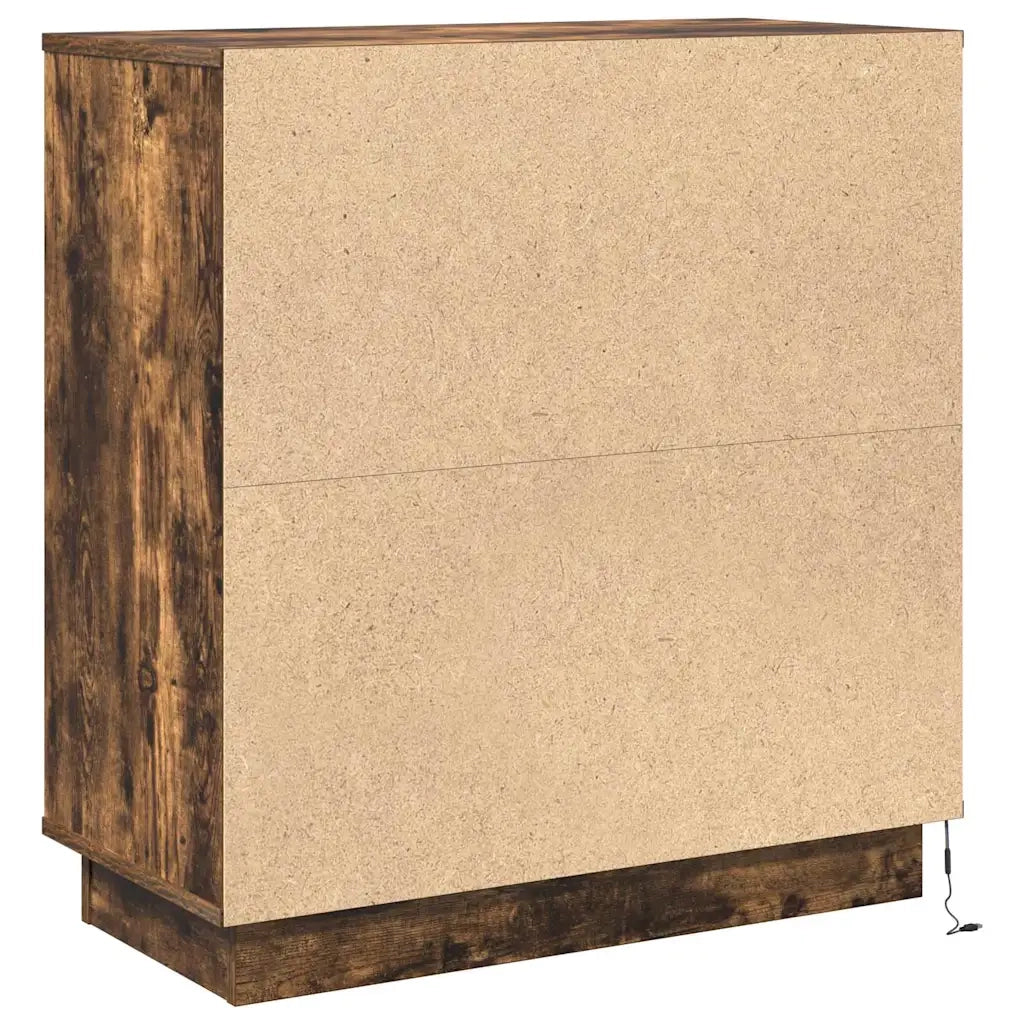 Comodino | Armadio da Notte | Mobiletto da notte con cassetto Rovere fum¨¦ 71 x 34,5 x 75 cm