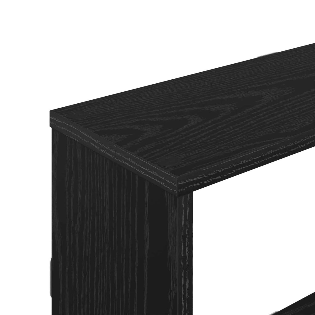 Scaffale da parete Rovere Nero 122 x 18 x 60 cm 8012181