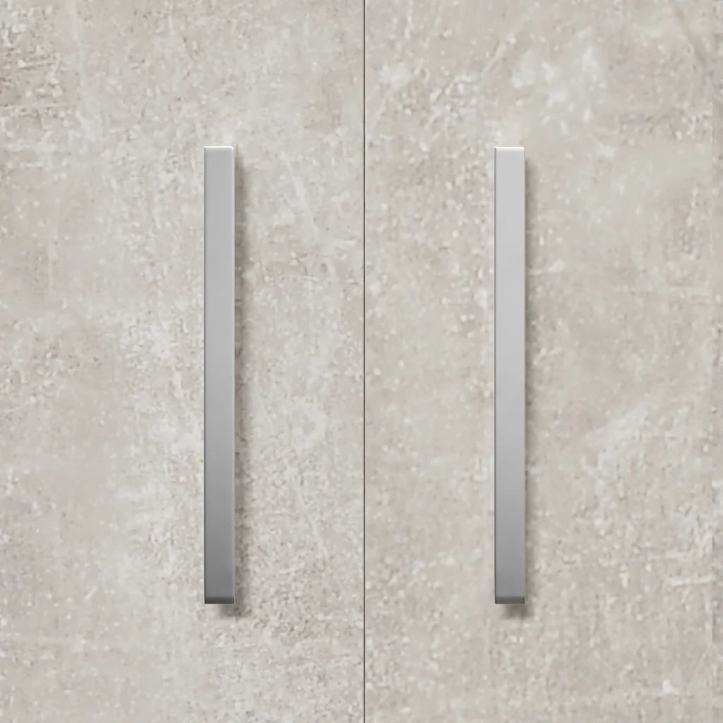 Scarpiera Grigio Cemento 55x35x108 cm in Legno Multistrato 342666