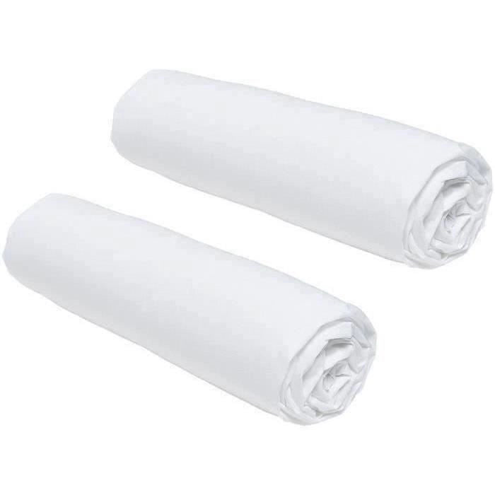 Set di 2 cover fogli oggi essenziali - 160 x 200 cm - 2 persone - 100% cotone - gesso