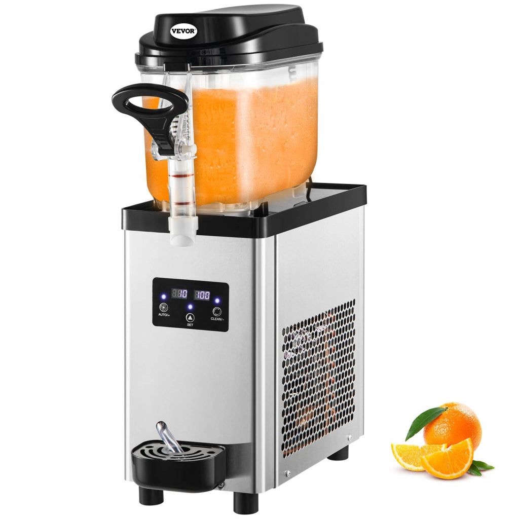 Macchina per granite 6L S16-XV1 in acciaio inossidabile nero 300W 220V per bevande fredde robusta compatta facile da usare