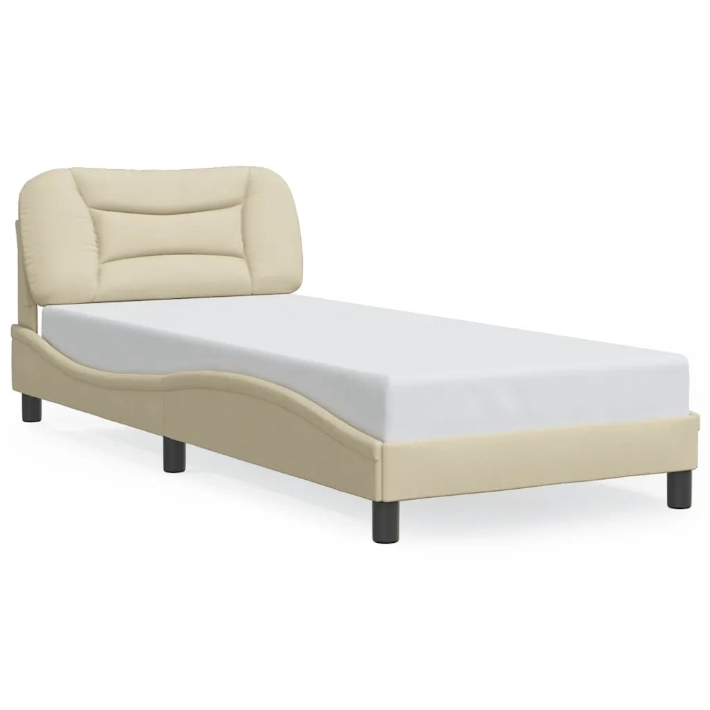 Giroletto senza Materasso Hvar Crema 90x190 cm in Tessuto