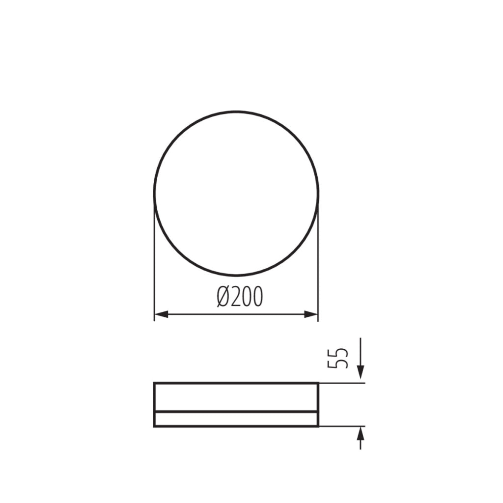 Plafoniera LED Kanlux Iper 20cm 10W 4000K bianca con sensore
