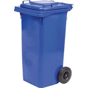BIDONE IMMONDIZIA GREEN 240 + RUOTE ICS  AZZURRO LT 240 CM 72X58 H.CM 106