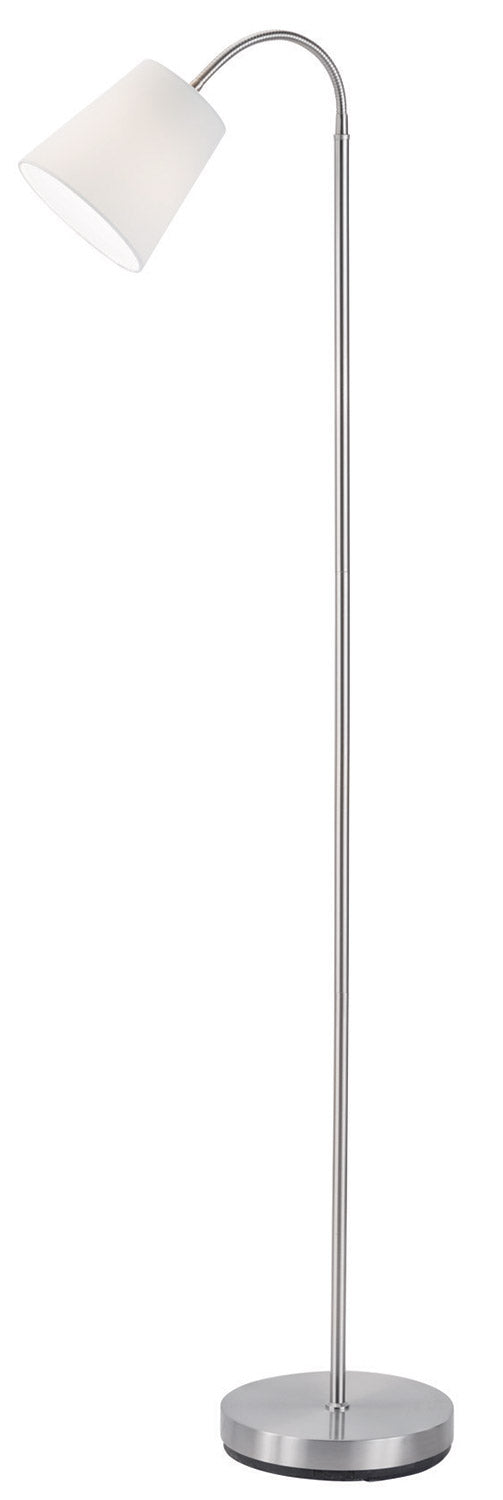 Piantana da Interno Attacco E27 in Metallo Nichel Opaco