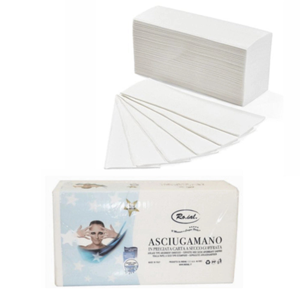 Trade Shop - 120 Asciugamani Monouso In Carta A Secco Goffrata Per Parrucchieri Estetiste Spa -