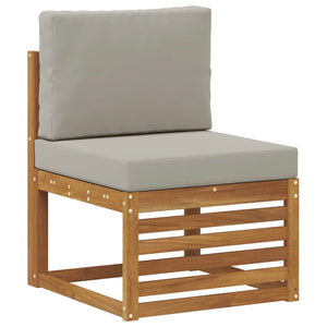 Set divano sezionale con cuscino 6 pcs Grigio Naturale e Chiaro 3375086