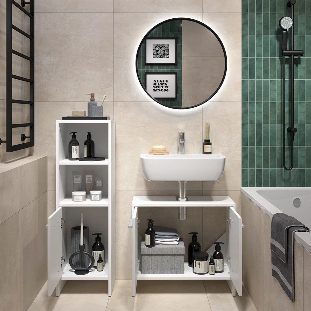 Vicco Set di mobili da bagno Bianco 2 parti