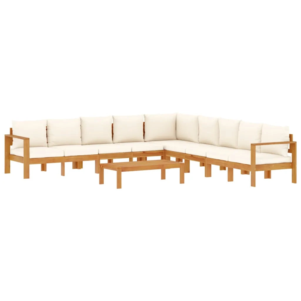 Set Divano da Giardino 6 pz con Cuscini in Massello di Acacia 3214854
