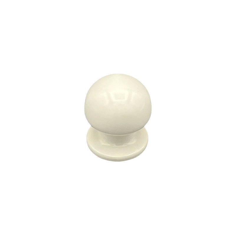 Pomolo fisso per porta SAGUATTI 869/50KB in alluminio bianco lucido