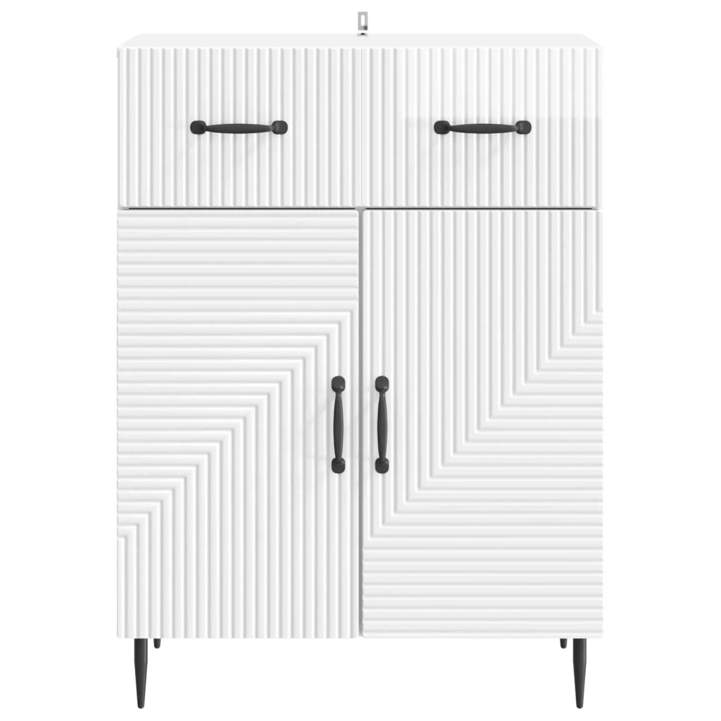 Credenza Bianco Lucido 66 x 34,5 x 89,5 cm Legno ingegnerizzato 894869