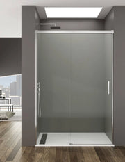 Porta doccia scorrevole 1+1 THALASSA (BASIC) 130 cm Profilo Cromo vetro trasparente