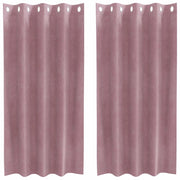 Tende Oscuranti | Tende Blackout 2 pz Rosa scuro 140 x 175 cm Velluto