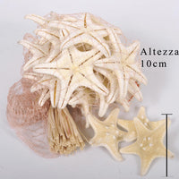 Set 60 Stelle Bianche in Rete H 7 cm