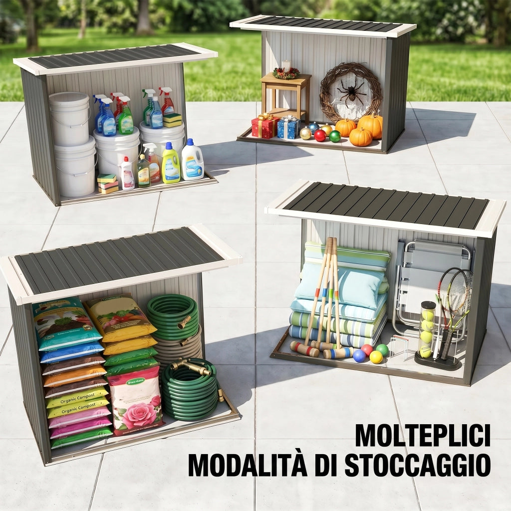 Casetta da Giardino ¨C Zephmum ¨C 147x86x134cm Nero