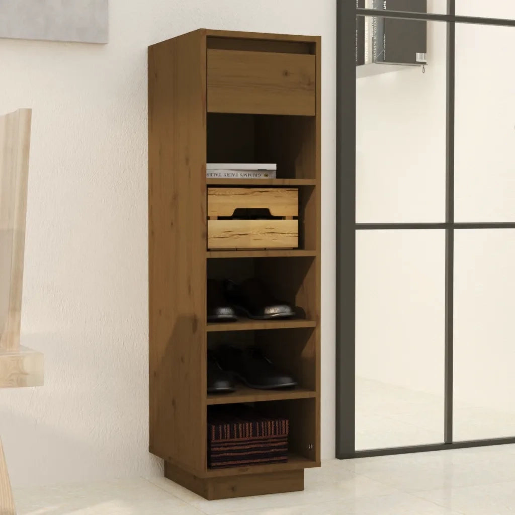 Scarpiera | Mobile per scarpe ambra 30x34x105 cm in Legno Massello di Pino