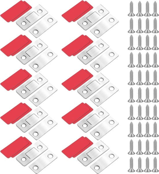 Blocco Magnetico per Porte - 10 Pezzi Adesivo Ultra Duro
