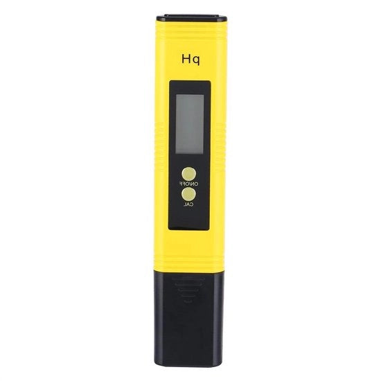 Pianimetro digitale, Tester di qualità dell'acqua, Raggio di misura 0,00-14,00, Precisone ± 0,01 pH Alta precisione, ATC - Adatto per testare l'acqua - Acque - Depurazione dell'acqua - Colore grigio