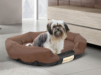 AIO FACTORY S Letto per cani 75x50 cm personalizzabile impermeabile marrone