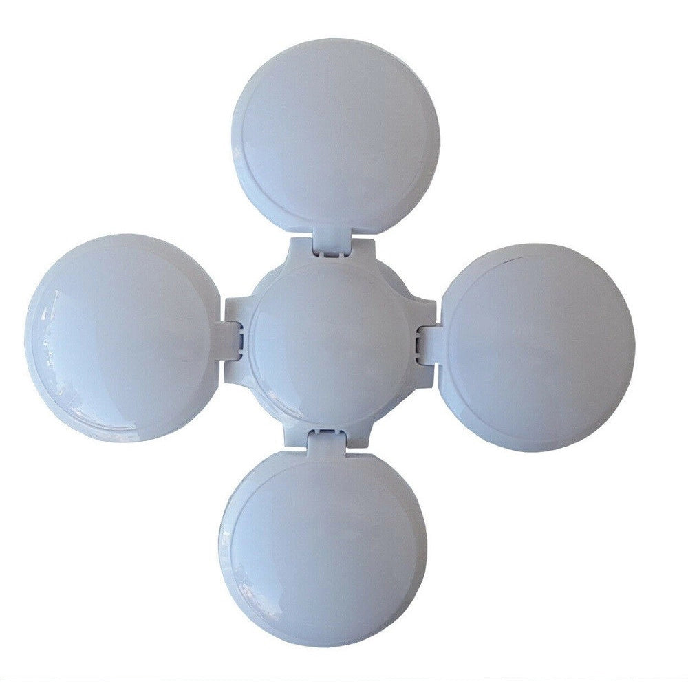 Trade Shop - Lampadina Emergenza Pannello Solare Ricaricabile Deformabile 6500k Ea-94439 -