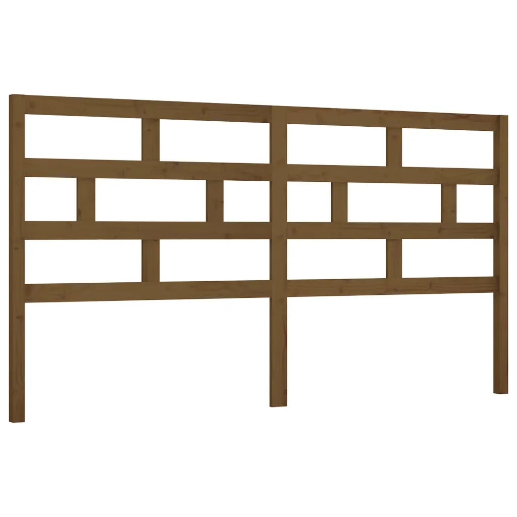 Testiera per Letto ambra 186x4x100 cm in Legno Massello di Pino
