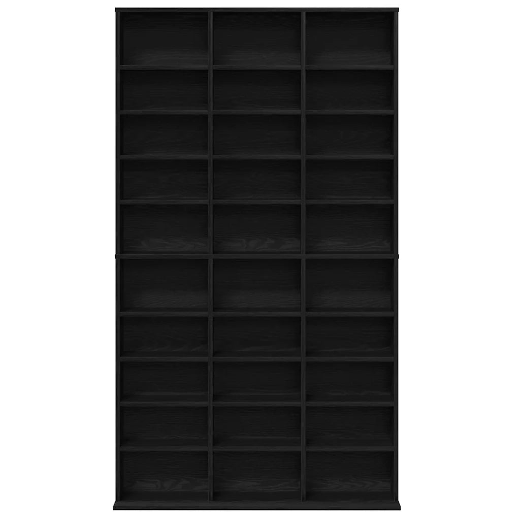 Mobile per CD Rovere Nero 101 x 23 x 177,5 cm Legno multistrato CFW5809123