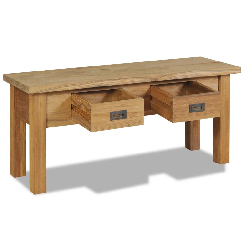 Panca d'ingresso 90 x 30 x 40 cm in teak massello 02_0011018