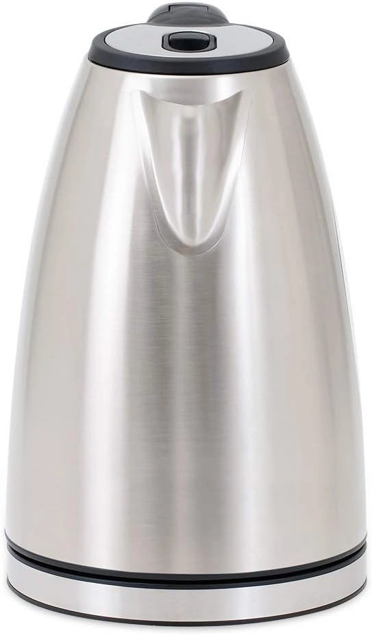 Bollitore d'acqua o tè elettrico in vetro acciaio Inox 2200W senza cavo illuminazione LED