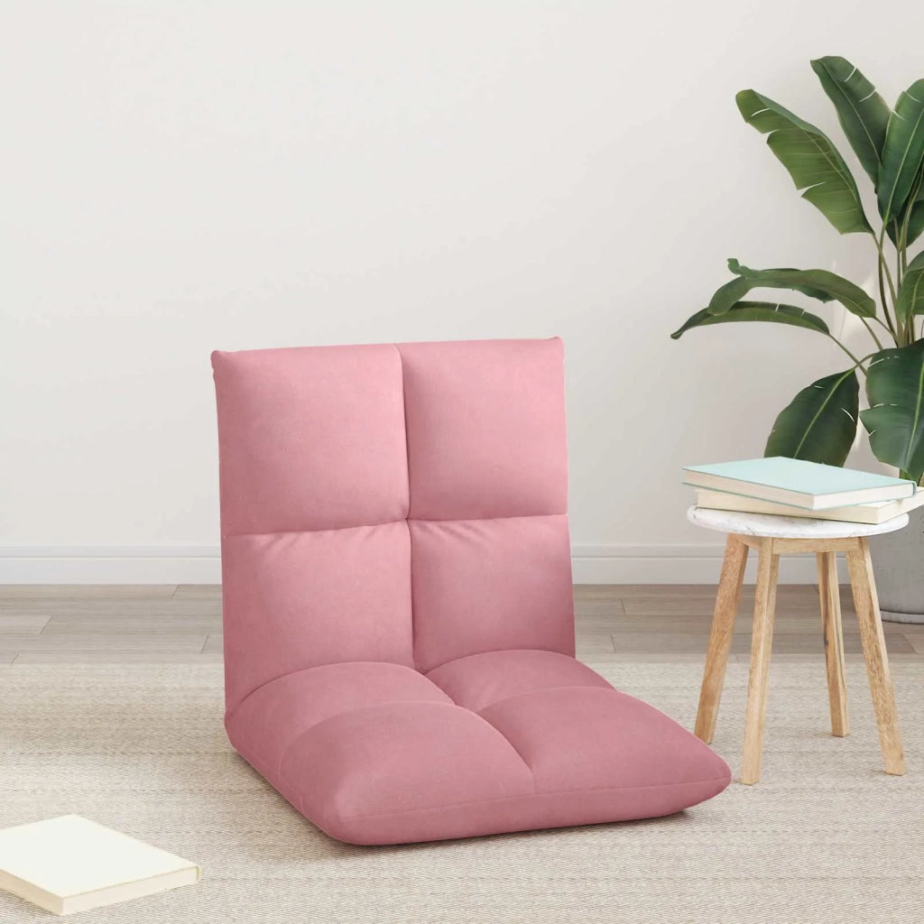 Sedia a pavimento regolabile Rosa Velluto