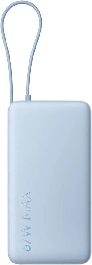 Xiaomi powerbank 20000mah 67w cavo integrato usb-c ice blu - BHR08O8GL