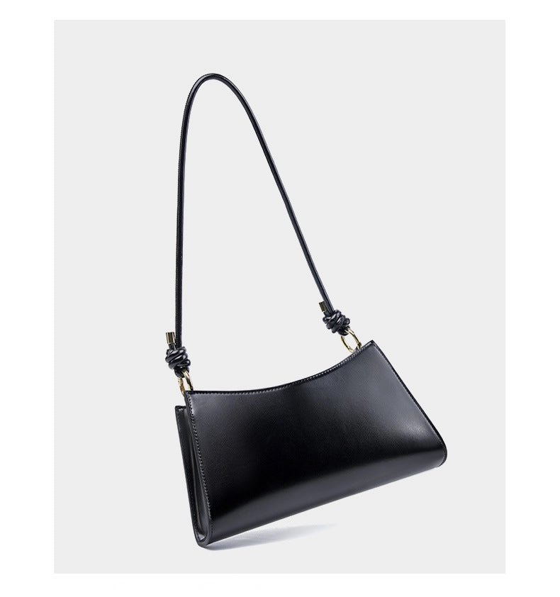Borse a mano/a tracolla da donna in vera pelle, colore nero.