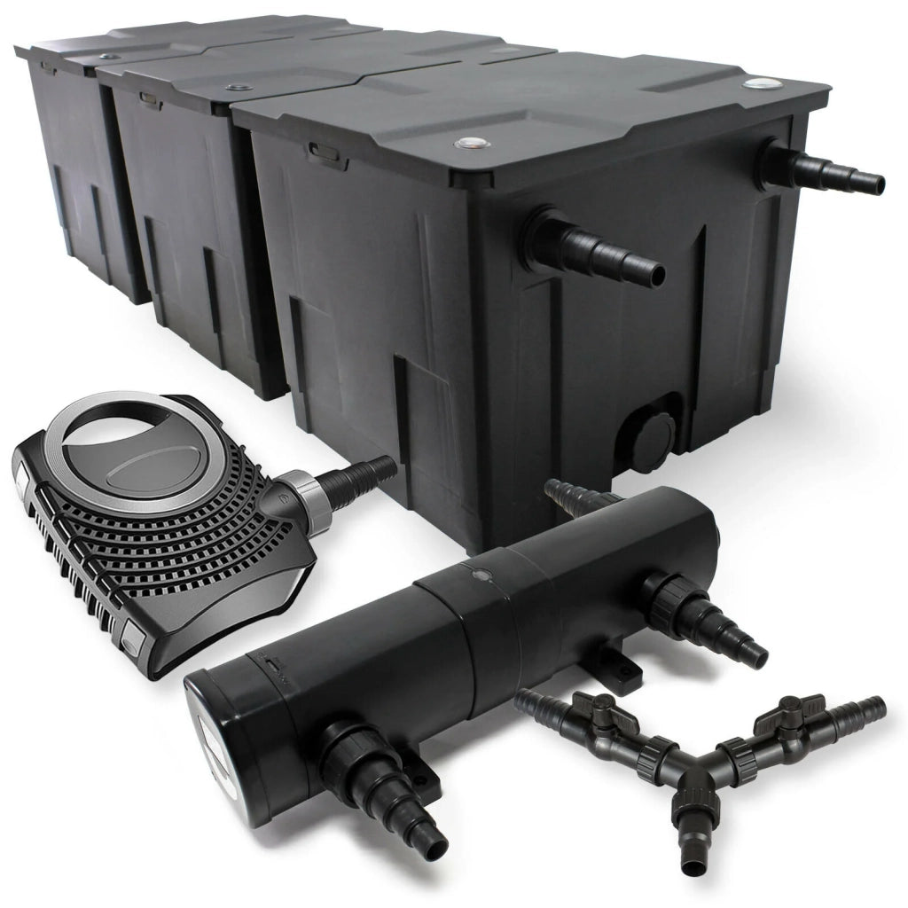 Kit di filtrazione per laghetti da 90.000 litri: sterilizzatore da 24 watt pompa da 80 watt (16_0001366)