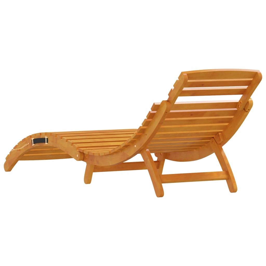 Lettini prendisole 2 pz in Legno Massello di Acacia